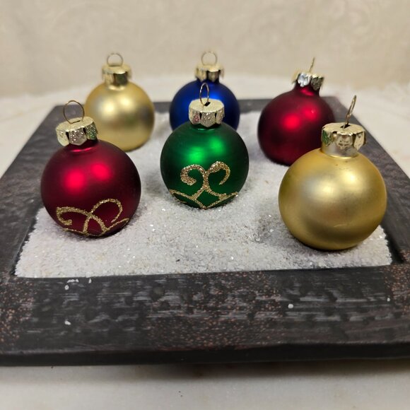 Vintage Glass Mini Christmas Ornaments - Picture 4 of 5